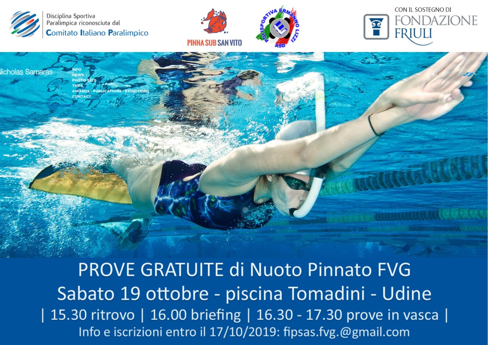 Prove Gratuite di Nuoto Pinnato