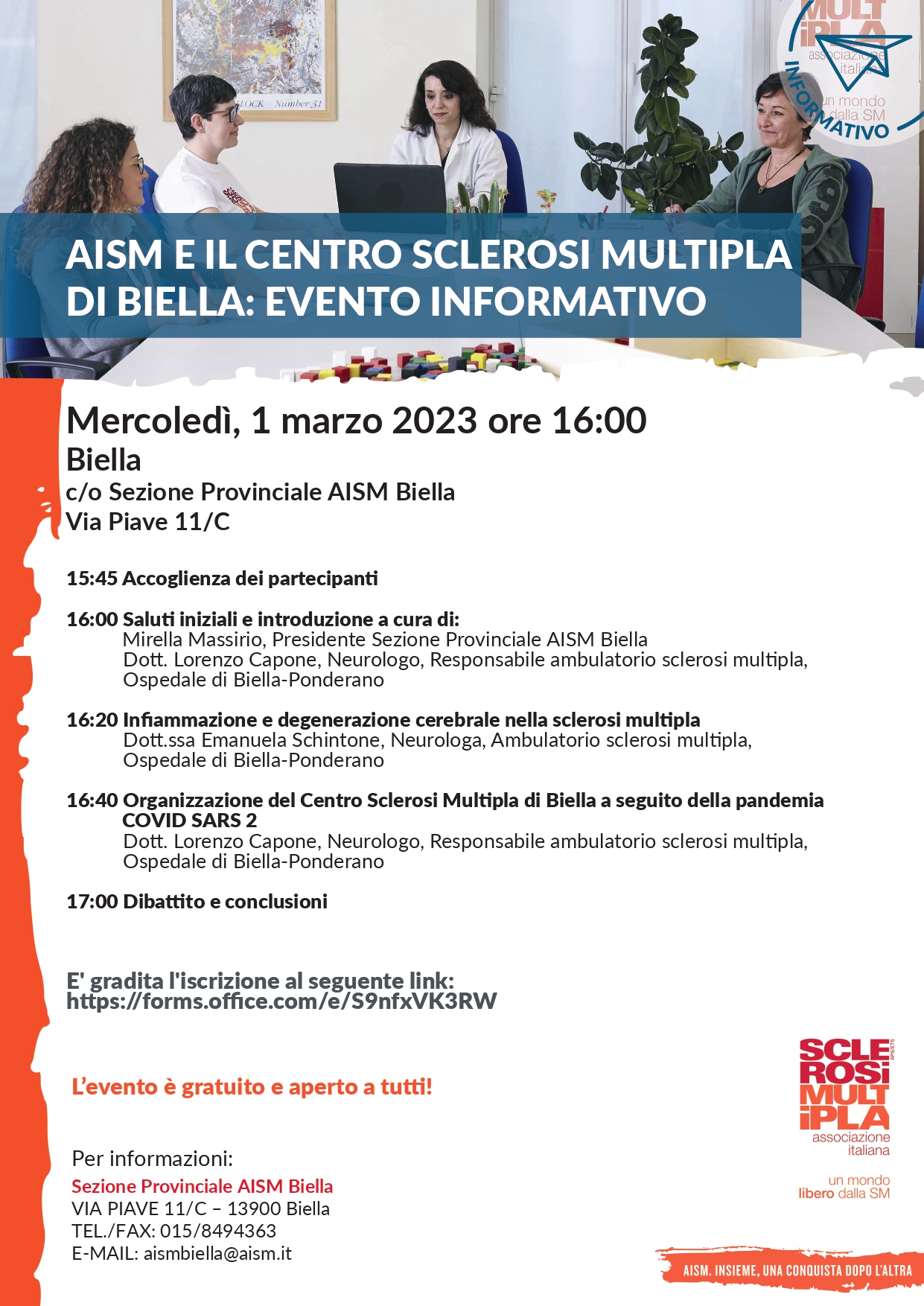 Evento informativo 1° marzo