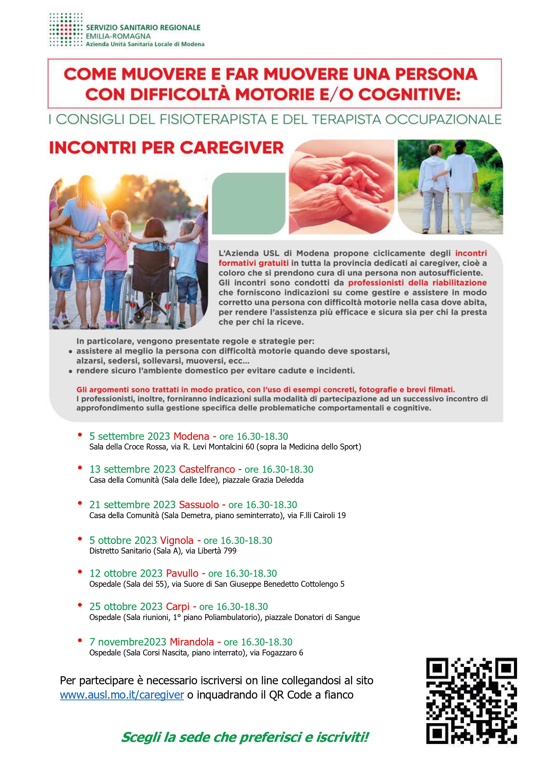 Eventi distrettuali caregiver