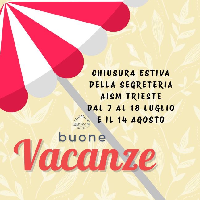 CHIUSURA ESTIVA 2025