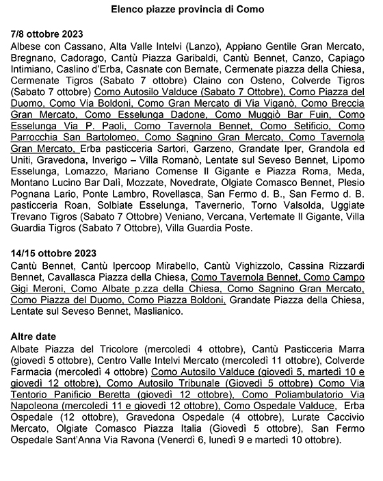 PIAZZE COMO