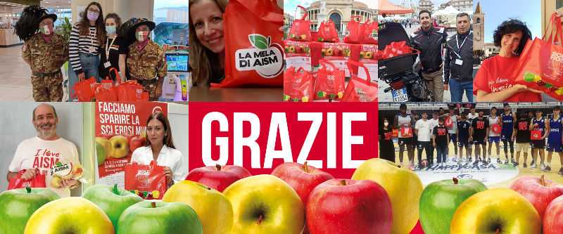 Grazie La Mela di AISM 2021 Grazie La Mela di AISM 2021
