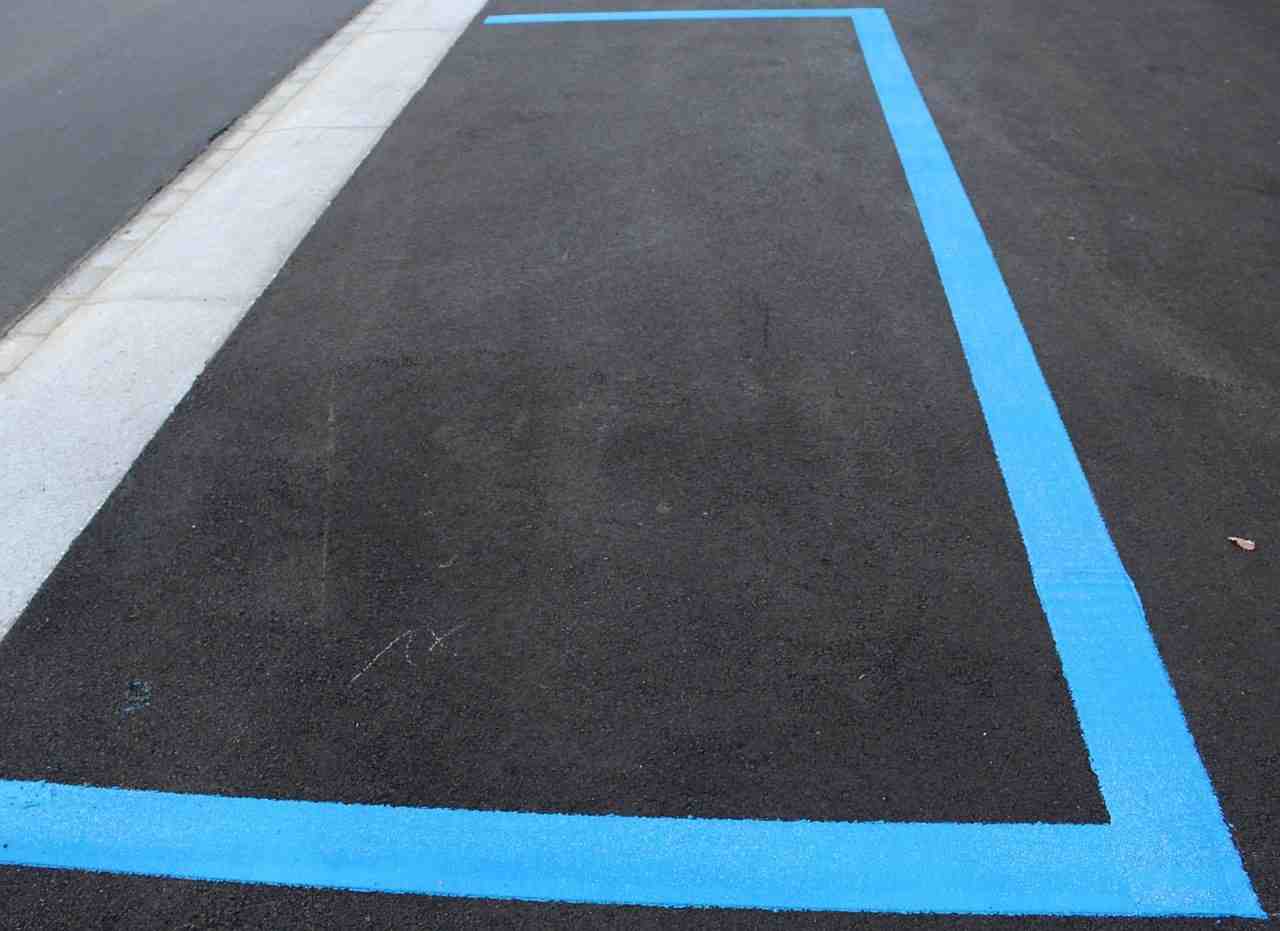 parcheggio blu parcheggio blu